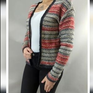 [H & M]  Stripped Open Front Cardigan Size Medium NWOT